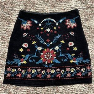 Francesca’s boutique Skirt, black corduroy